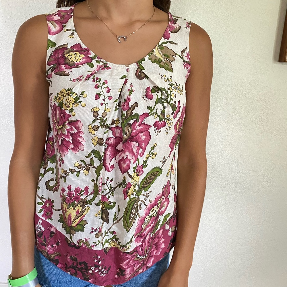 Talbots petite silk blouse